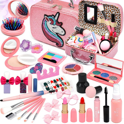 Washable Makeup Kit for Girls - Complete Makeup Set for Kids