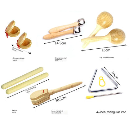Wooden Musical Instruments Set for Kids