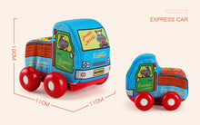 Washable Soft Cartoon Car Toys for Babies