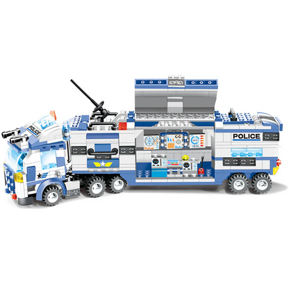 762 PCS Police Robot Car Building Set for Creative Play