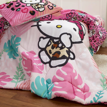 2-Piece Reversible Comforter Set for Twin/Full Beds, Pink, Sanrio