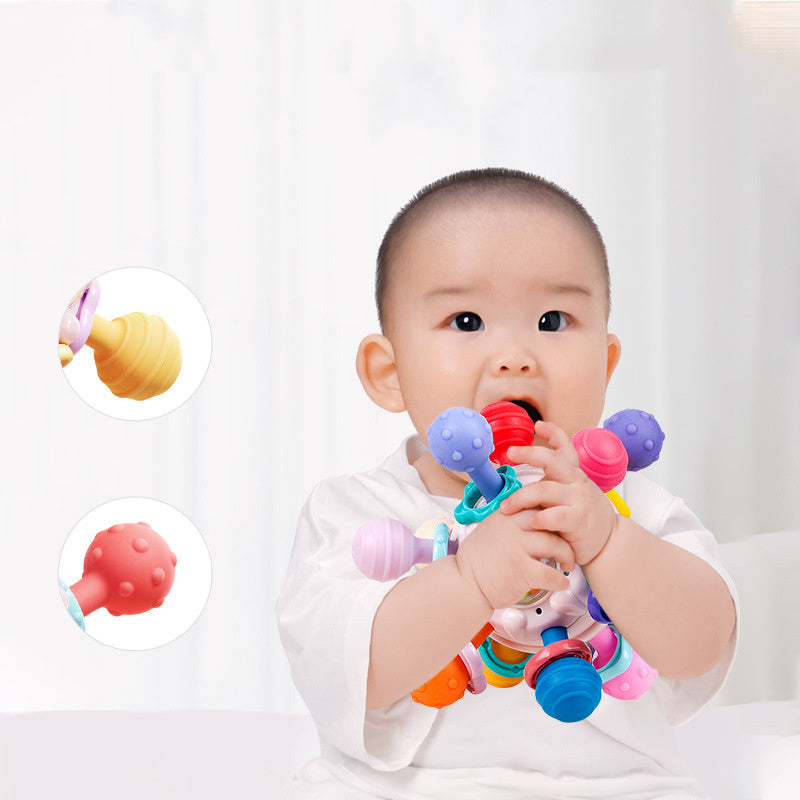 Baby Sensory Rattle Ball – Multi-Grip Teether Toy