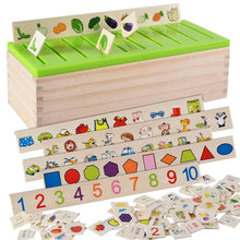 Wooden Montessori Matching Game – Shapes, Numbers & More