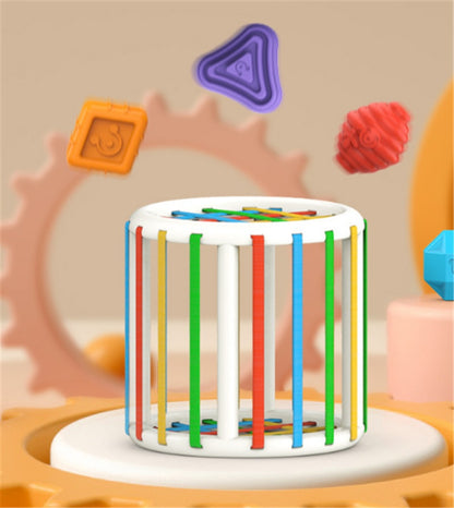 Baby Shape Sorting Toy with Elastic Bands