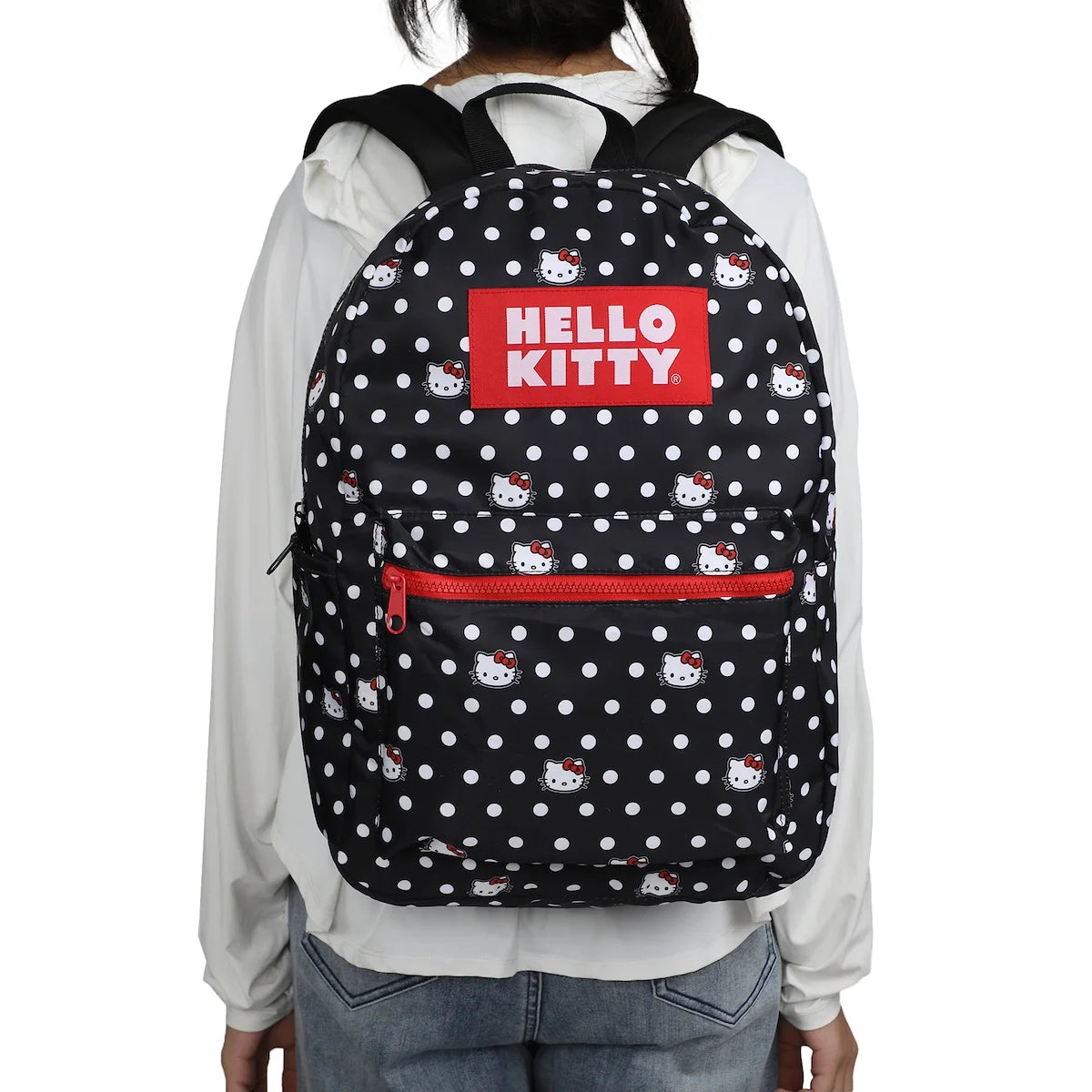 Hello Kitty Polka Dot All-Over Print Travel Backpack