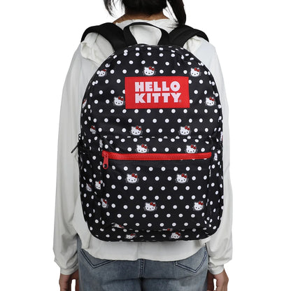 Hello Kitty Polka Dot All-Over Print Travel Backpack