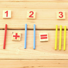 Montessori Math Manipulatives Wooden Counting Sticks for Kids
