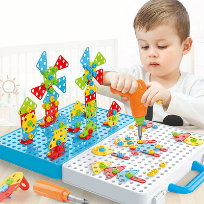 3D Drill Puzzle Building Set For Kids