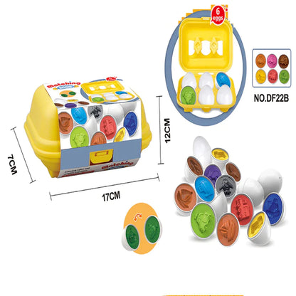 Baby Learning Educational Toy Smart Egg Toy Games Shape Matching Sorters Toys Montessori Eggs Toys for Kids Children 2 3 4 Years
