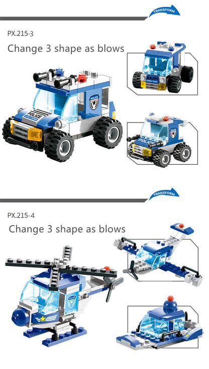 City Police 8-in-1 Building Block Set