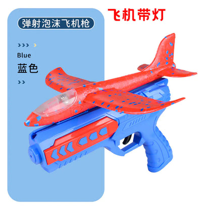 Foam Airplane Launcher Gun with LED Lights