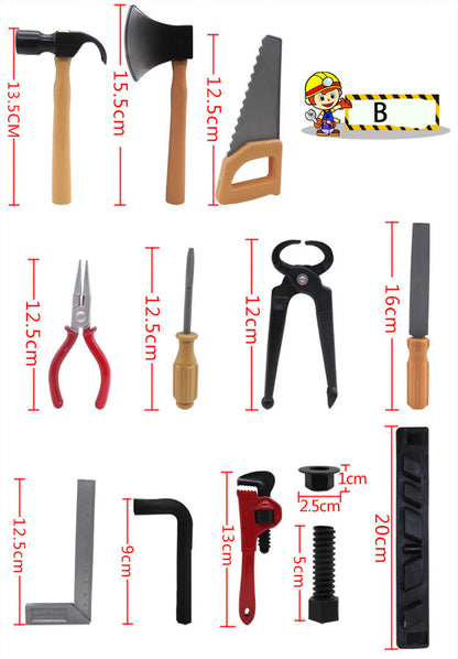 Kids Pretend Play Tool Set with Accessories