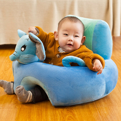 Plush Anti-Fall Animal Sofa Seat for Toddlers - Comfy & Cute