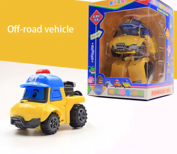 Fire Engine Transformer Toy for Kids