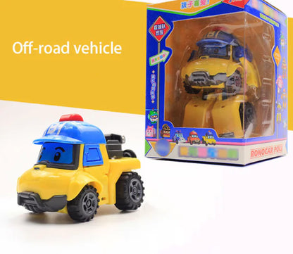 Fire Engine Transformer Toy for Kids