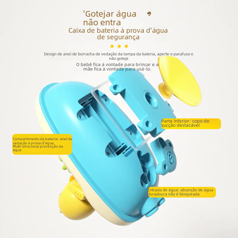 AquaDuck Rotating Electric Duck Shower Toy Set for Kids