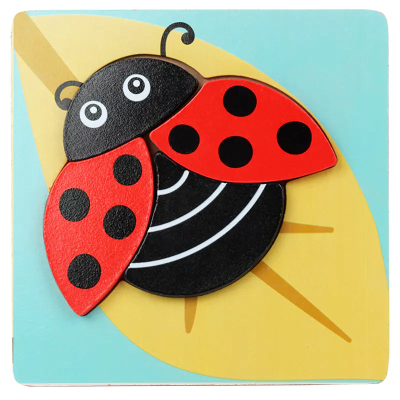 Kids' 3D Wooden Learning Puzzle