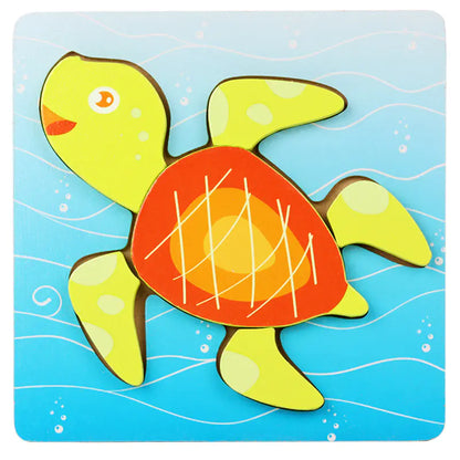 Kids' 3D Wooden Learning Puzzle