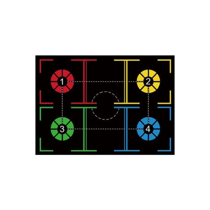 Basketball Footwork Training Mat - Non-Slip Skill Builder