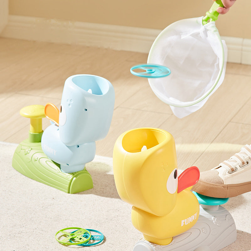 Duck Saucer Launcher Toy – Foot Activated Fun