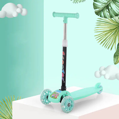 Pink 3-Wheel Kids Scooter | Adjustable & LED Wheels