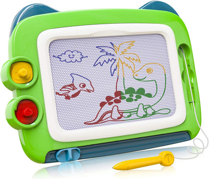 Toddler Toys for 1 2 3 4 Year Old Boys, Magnetic Drawing Doodle Board Gifts for 2 3 4 Year Old Boy, Doodle Board Learning Toys for 1-4 Year Old Boys Christmas Birthday Gift for Kids,Green