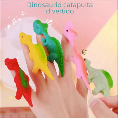 Stretchy Catapult Dinosaur Finger Launcher Toys