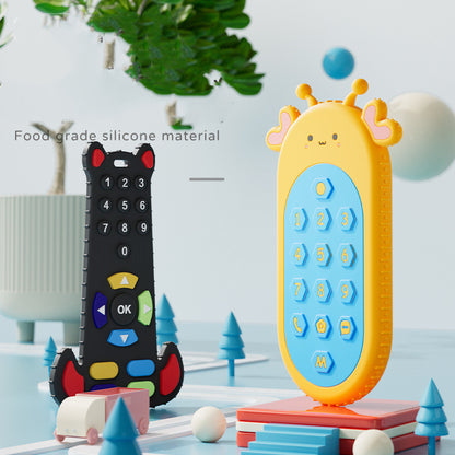Cute Silicone Baby Teether – Remote Control & Cartoon Designs