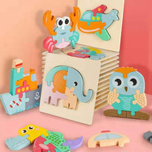 Three Dimensional Animal Cartoon Puzzle