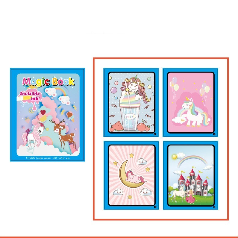 Children's Creative Magic Water Painting Book