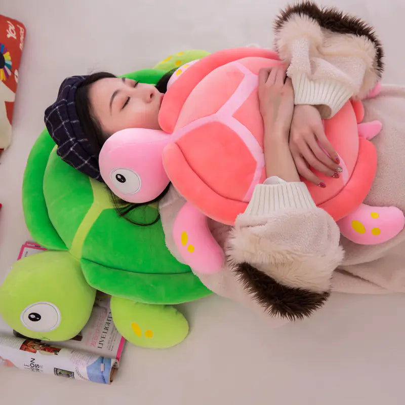 Turtle Plush Pillow – Soft, Colorful & Huggable