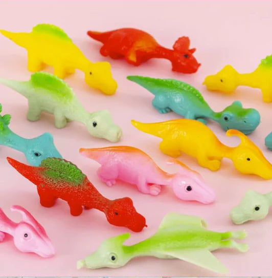Stretchy Catapult Dinosaur Finger Launcher Toys