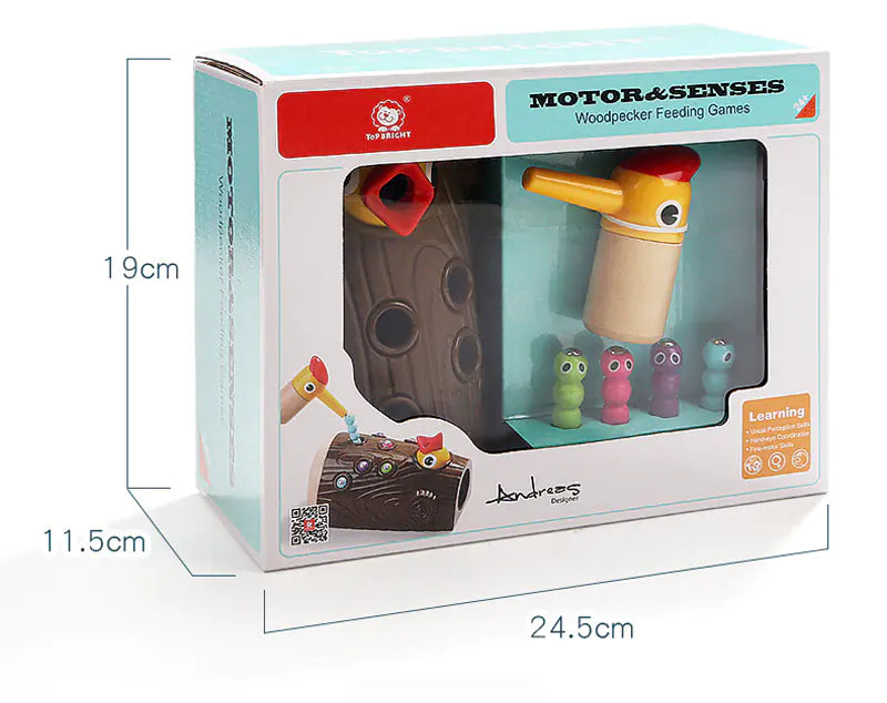 Bug Hunter Woodpecker Toy for Kids