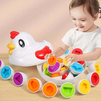 Baby Learning Educational Toy Smart Egg Toy Games Shape Matching Sorters Toys Montessori Eggs Toys for Kids Children 2 3 4 Years