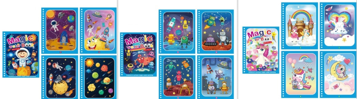Children's Creative Magic Water Painting Book