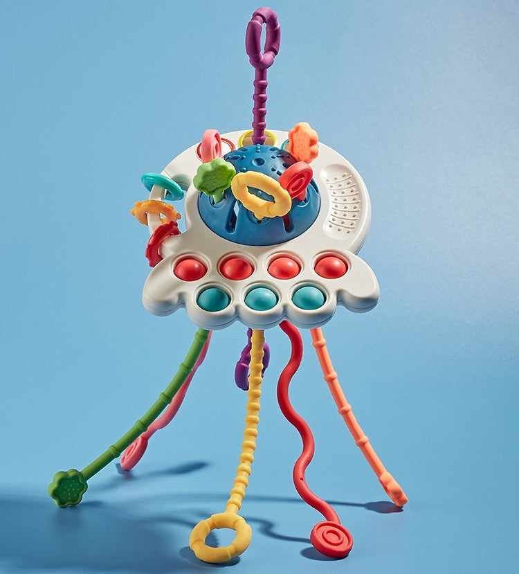 Octopus Sensory Toy for Babies – Pull & Pop Fun