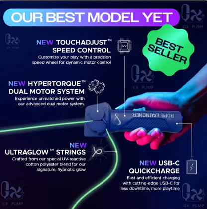 Glowing Rope Launcher Toy – Rechargeable & Fun to Play