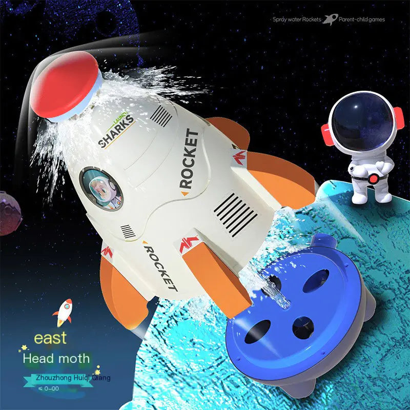 Rocket Water Sprinkler Toy for Kids Outdoor Fun