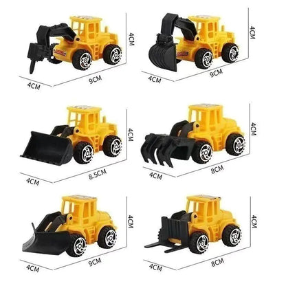 Engineering Vehicles Birthday Cake Topper Set for Boys