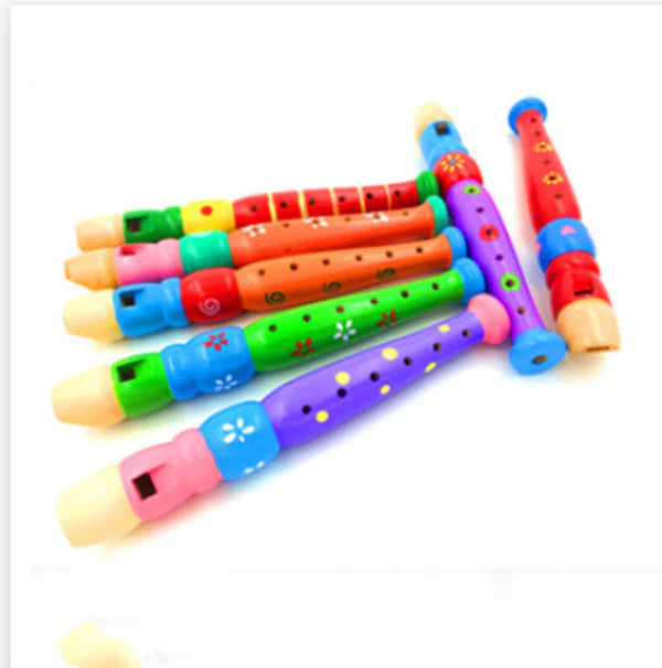 Colorful Wooden Flute Toy Set – Fun Musical Play