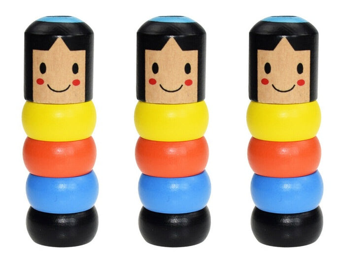 Immortal Daruma Unbreakable Wooden Man Magic Toy