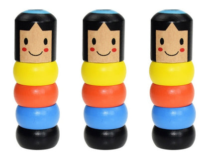 Immortal Daruma Unbreakable Wooden Man Magic Toy