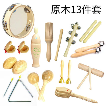 Wooden Musical Instruments Set for Kids