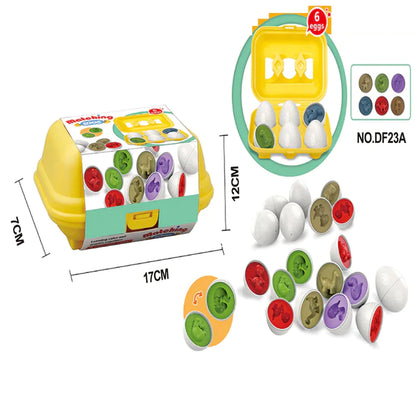 Baby Learning Educational Toy Smart Egg Toy Games Shape Matching Sorters Toys Montessori Eggs Toys for Kids Children 2 3 4 Years