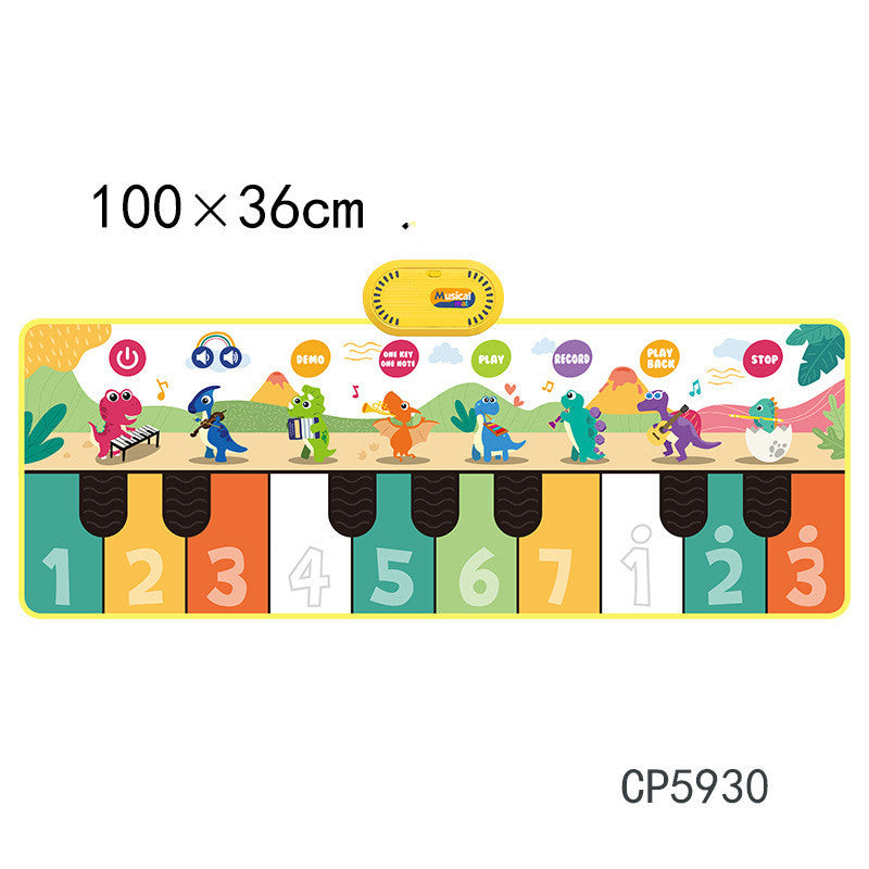 Large Touch Piano Mat with Instrument Sounds & Educational Fun