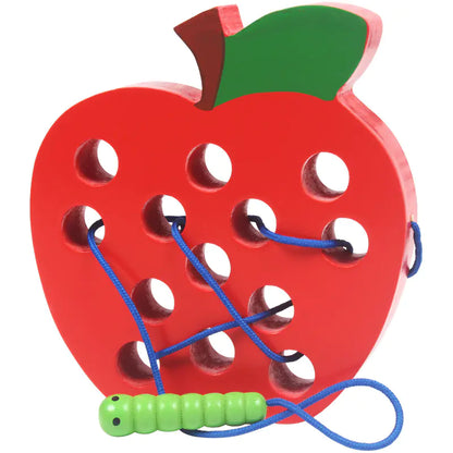 Montessori Fruit Bug Challenge - Wooden Kid's Toy