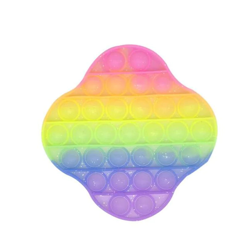Glittering Antistress Toys Ice Cream Push Bubble Sensory Toys Children Autism Fidget Stress Reliever Toy for Kids Adult
