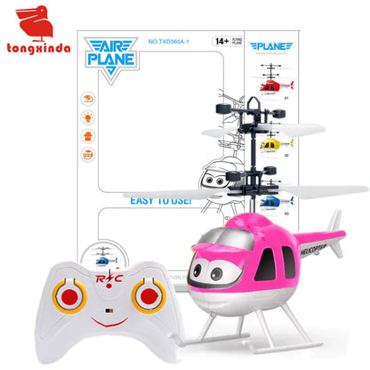 Infrared Induction Flying Helicopter Toy with LED Lights