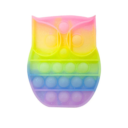 Glittering Antistress Toys Ice Cream Push Bubble Sensory Toys Children Autism Fidget Stress Reliever Toy for Kids Adult