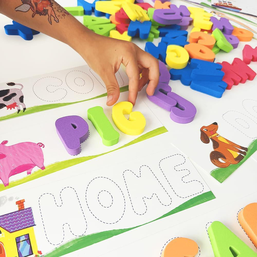 Interactive Alphabet Learning Tool: Letter Matching and Spelling Word Builder